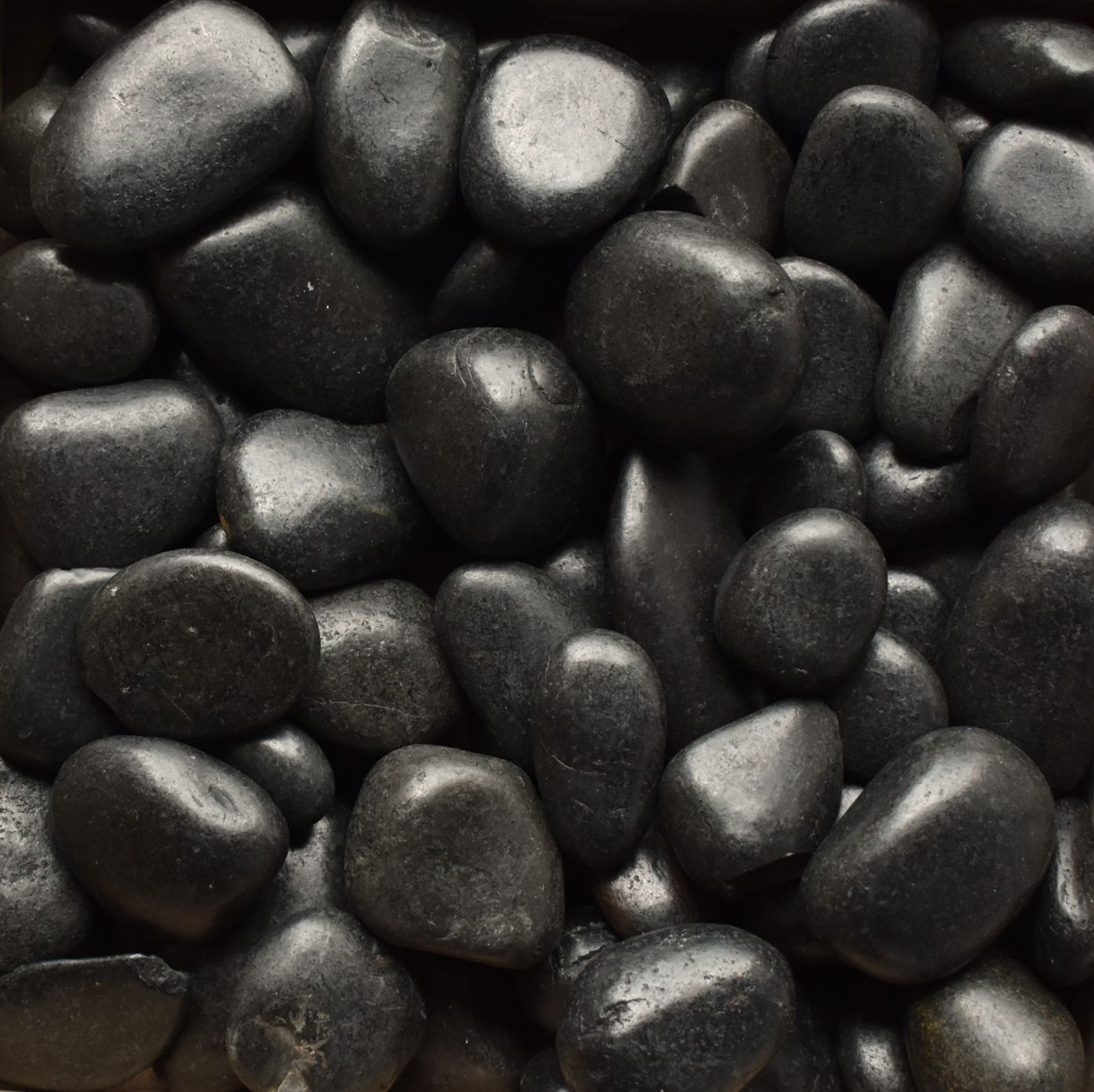 Black Polished Pebbles