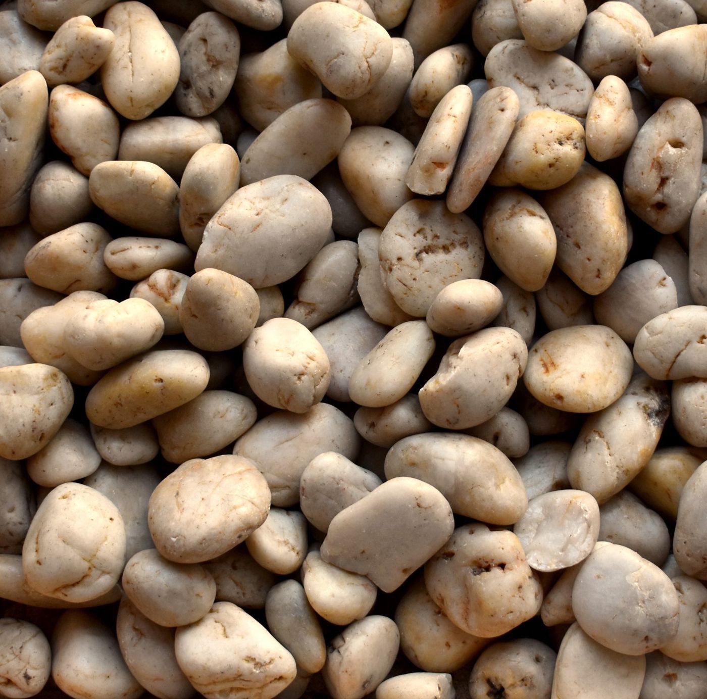 White Polished Pebbles