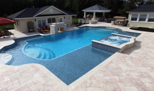 Elevation Crema Eda Rosa Coping & Treads
