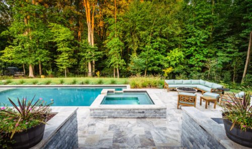 Elevation Takoma Silver Coping & Treads